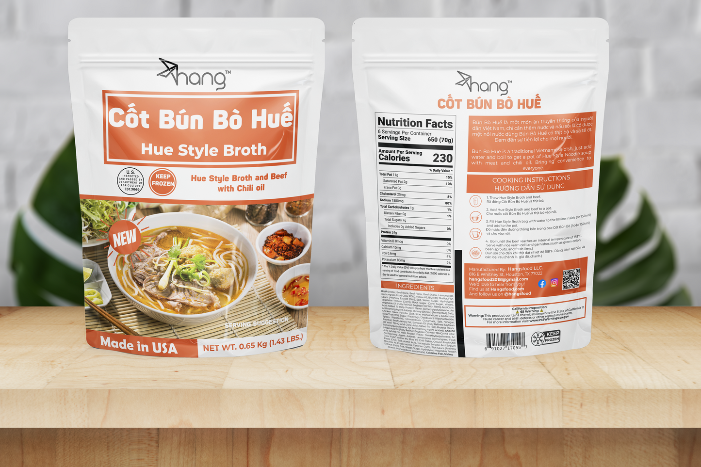 Hue Style Broth - Cốt Bún Bò Huế