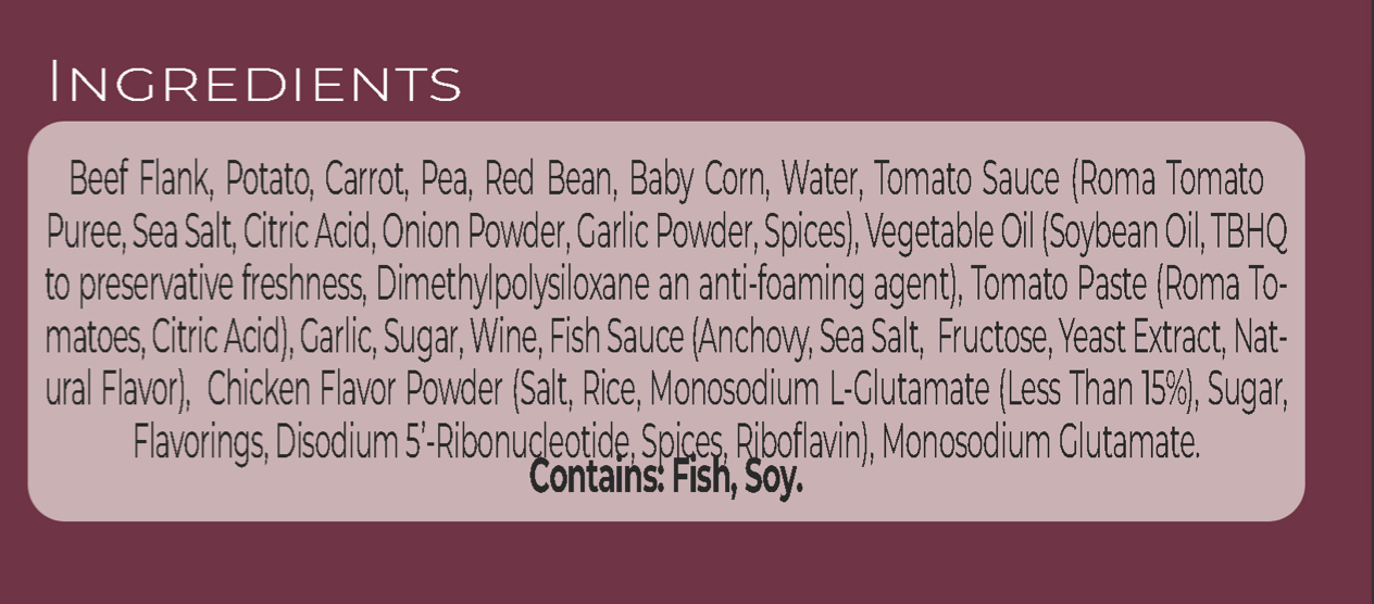 Vietnamese Beef Stew - Lagu Bò